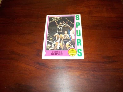 1974 Topps Salón de la fama George Gervin "Ice Man" Novato - Spurs/Leyenda de la NBA - Gran tarjeta Foto 1 de 4