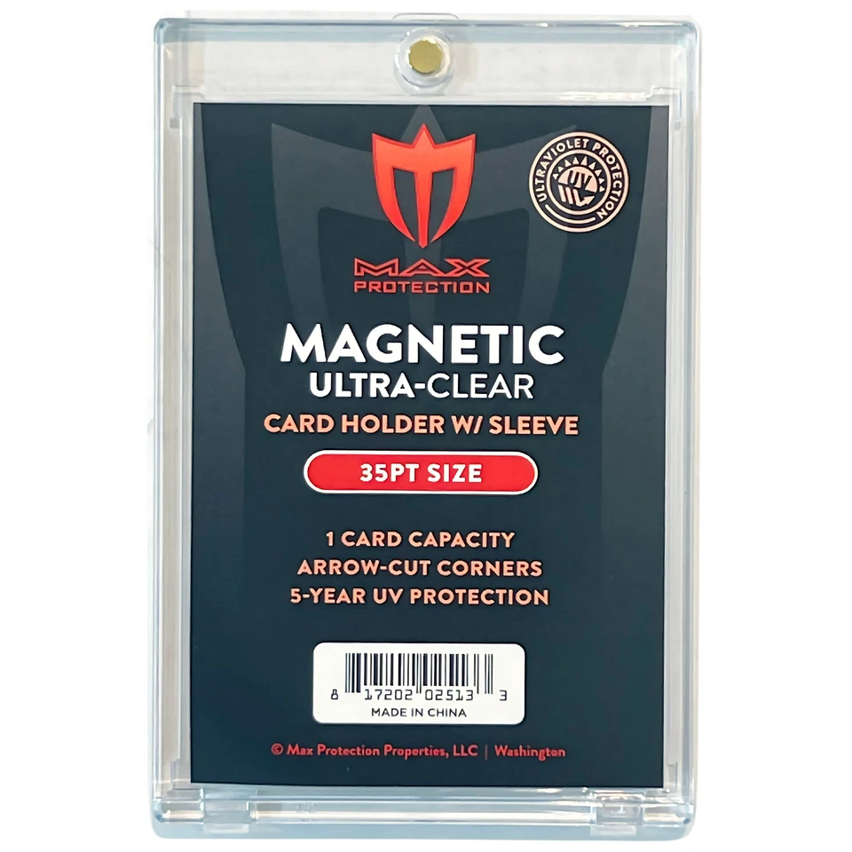 50ct Max Pro UV Ultra Clear Magnetic Card Holder 35pt for Sleeved Cards - Image 1 of 4