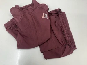 The Paragon Womens Two Piece Pant Set Size XL Maroon Jacket Pants Trackset - Picture 1 of 23