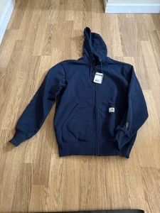CARHARTT~ Rain Defender Zip Front Hoodie Jacket NAVY BLUE Adult Small NEW - Picture 1 of 1
