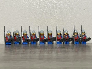 10 Lego Lion Knight Spearmen Minifigures - Picture 1 of 3