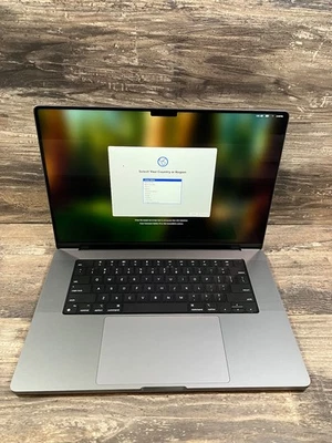 2021 MacBook Pro 16 inch M1 Pro 10 CPU 16 GPU | 32GB RAM 512GB Gray | Very Good - Image 1 of 4
