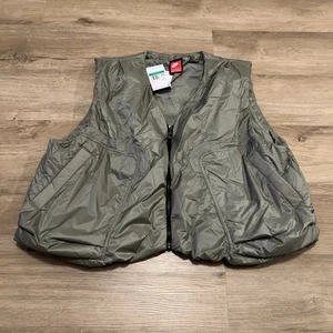 Nike Tech Woven Vest Olive Loose Fit Men Size XL $180 HM4262-320 - Picture 1 of 6