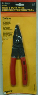 ¡NUEVO! PLEWS CRIMPADORA/ALICATES PELACABLES DE ALAMBRE DE ALTA RESISTENCIA, No. 72-573 Foto 1 de 2