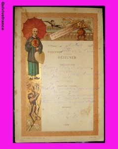 MN123 - Menú Mensajerías Marítimas 1901 Paquebote Ville De La Ciotat - Picture 1 of 1