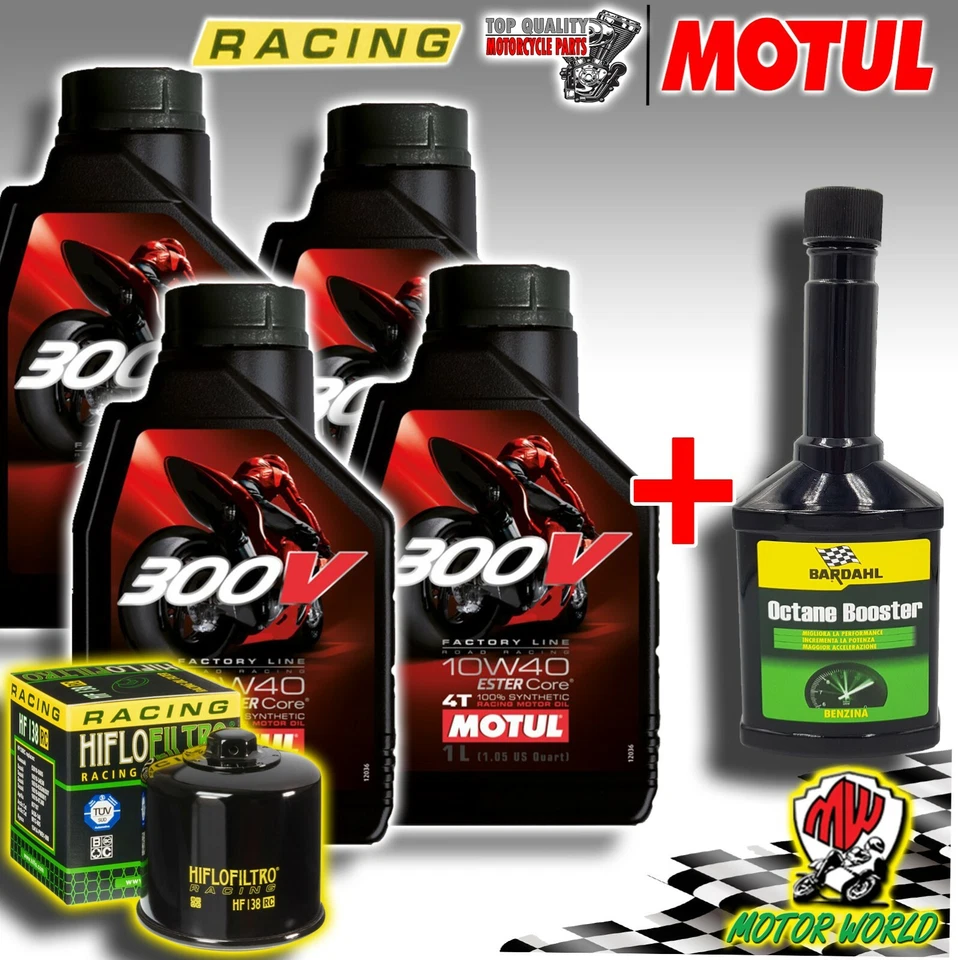 Set Entretien Racing Piste Motul 300V Filtre RC Kawasaki Ninja 300 Se 2015