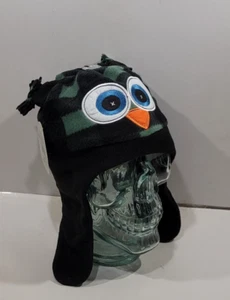 Owl Face Youth Boys Beanie Winter Hat ski Snow Boarding - Picture 1 of 10