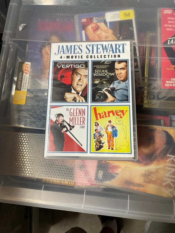 JAMES STEWART 4 movie collection vertigo the glenn miller story rear window har - Image 1 of 1