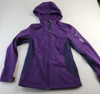Free Tech Purple Womens XS Full Zip Lightweight Hooded Polyester Jacket - Изображение 1 из 4