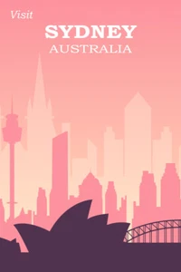 Sydney Australia Poster by Vintage Travel Posters Giclee Art Print Ships Free - Picture 1 of 3
