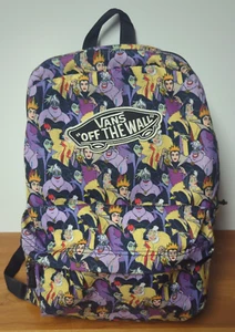 Vans Disney Villain Backpack Ursula Cruella Maleficent Queen AOP Full Size Bag - Picture 1 of 24
