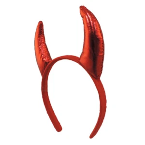 Red Devil Horns Headband Costume Halloween Play Sexy Accessory - Picture 1 of 4