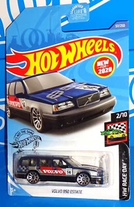 Hot Wheels New For 2020 HW Race Day Series #57 Volvo 850 Estate Dark Blue - Picture 1 of 2