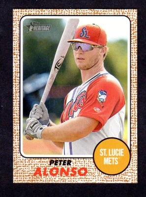 2017 HERITAGE MINORS #66  Pete Alonso  ROOKIE  New York Mets   NM-MT    H - Image 1 of 2