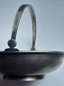 Antike Melchior (Legierung) russische UdSSR Korb Süßigkeiten Zucker Schüssel. - Bild 1 von 4
