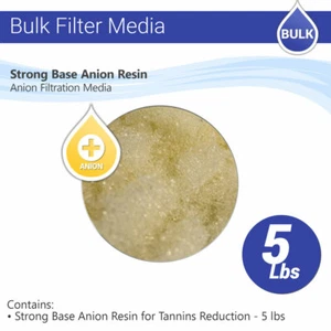 Strong Base Anion Resin for Tannins Reduction - 5 lbs Max Water RO Filter - Picture 1 of 1