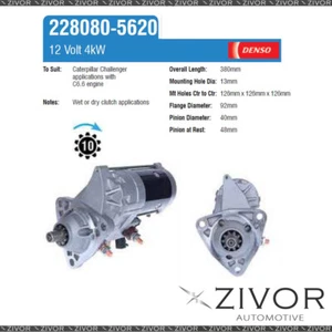 228080-5620-Denso Starter Motor 12V 10Th CW For CASE 7250 - Picture 1 of 1