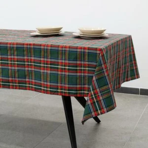 Tovaglia tartan tovaglia natalizia arredo tavolo tovaglia decorativa moderna - Picture 1 of 4