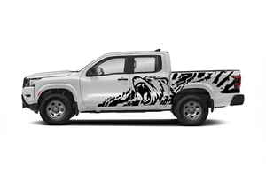 Wild angry bear graphic design decal sticker for Nissan Frontier 2022 - Present - Picture 1 of 4