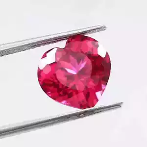 AAA+ Natürlicher Mosambik Rosa Rubin Herzform Ausgezeichnet Lose Edelstein 12x12 mm - Bild 1 von 8