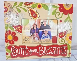 Glory Haus Picture Frame Count Your Blessings 12 x10" Photo Size 4" NEW SEALED - Picture 1 of 5