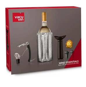 Vacu Vin Wine Essentials Gift Set Black - Picture 1 of 2