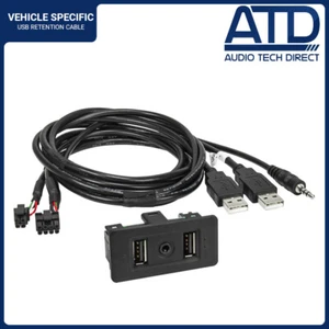 USB AUX Ports For VW Golf Mk7 Transporter T6 Factory Dual Retention OE CTVWUSB.2 - Picture 1 of 5