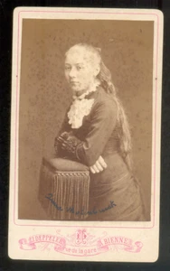 CDV Deppeler à Bienne/Biel, portrait d'une jeune femme, Albumen print c.1880 - Picture 1 of 2