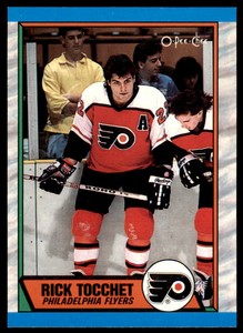 1989-90 O-Pee-Chee Rick Tocchet . Philadelphia Flyers #80