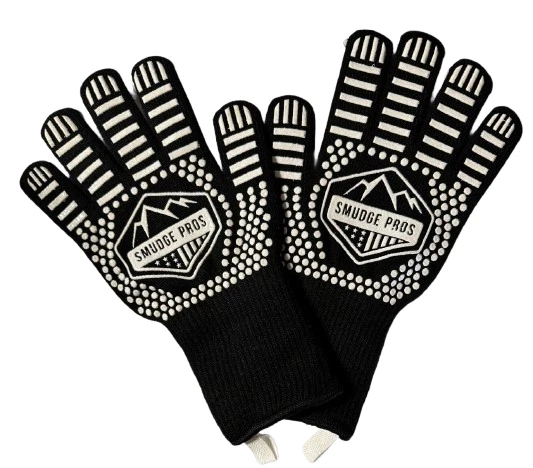 Smudge Pros Heat Resistant Gloves Black/White - Image 1 of 1