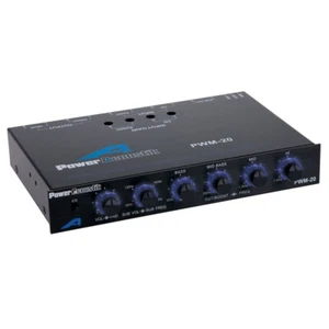 POWER ACOUSTIK PWM-20 CAR AUDIO 4-BAND PARAMETRIC EQUALIZER EQ SUB CROSSOVER - Picture 1 of 4