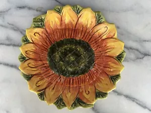 Piatto da tavolo Gallery Girasol ceramica girasole 9 pollici dipinto a mano BELLO! - Foto 1 di 2