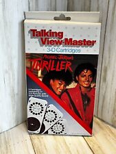 Michael Jackson 1984 Optimum Talking View Master Thriller 3D Cartridges w/ Box