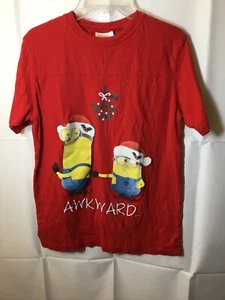 DESPICABLE ME MINION HOLIDAY CHRISTMAS T-SHIRT SMALL RED - Picture 1 of 2