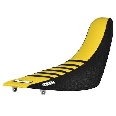 2000-2007 Honda XR 650R Gripper Seat Cover  BLACK/YELLOW/BLACK ribs #414 - Image 1 of 4