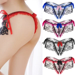 1/2 X Sexy Mujeres Bragas de Encaje Knickers Ropa Interior Lencería Cuerda G Tanga de Vendaje - Imagen 1 de 46