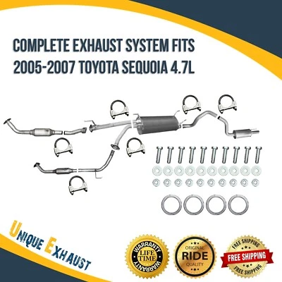 Sistema de escape completo para Toyota Sequoia 2005-2007 4,7 L en stock envío rápido Foto 1 de 4