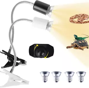 2 Pack Reptile Heat Lamp,Uvb Bulb, UVA UVB Reptile Light with 360° Rotatable ... - Picture 1 of 1