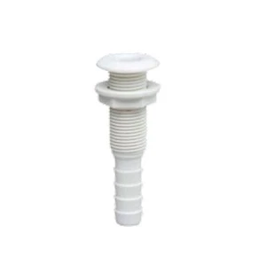 Pack of 5  WHITE PLASTIC THRU HULL SKIN FITTINGS 3/4" - Picture 1 of 1