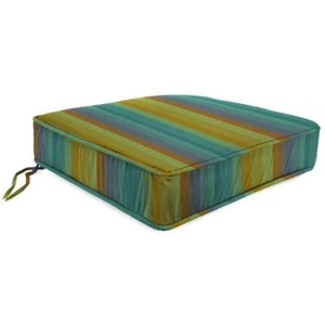 Jordan Manufacturing Outdoor Chair Cushions 22.5" X21.5" Stripe Multicolor - Picture 1 of 11