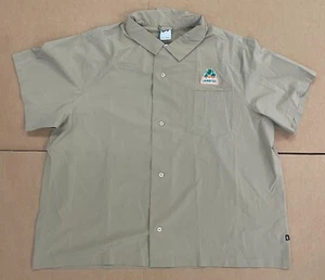NIKE SB X JARRITOS DRI FIT BUTTON UP BOWLING SHIRT KHAKI SZ XXL - Picture 1 of 3