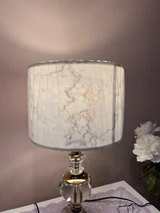 Marble Glow Giclee lamp shade, brand new, unused, drum, white - Picture 1 of 3