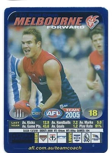 2005 Teamcoach Blue Star Premium Prize Card (117) Brad GREEN Melbourne - Picture 1 of 1