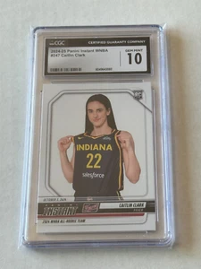 2024 Panini Instant 249 Caitlin Clark ALL WNBA ROOKIE Indiana Fever Card CGC 10 - Picture 1 of 4
