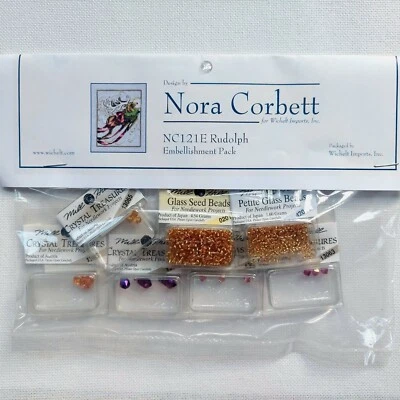 Rudolph Christmas Eve Couriers Embellishment Pack Nora Corbett NC122E - Image 1 of 4