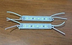 2 Super Bright 12 volt Waterproof White LED RV Courtesy Lights - Picture 1 of 3