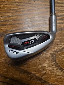 Left hand PING G410 black Dot 7-Iron STIFF Flex Steel fitting club - Picture 1 of 7