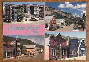 Victorian False Fronts, Elk Ave, Crested Butte Colorado CO, VTG Chrome Postcard - Picture 1 of 2