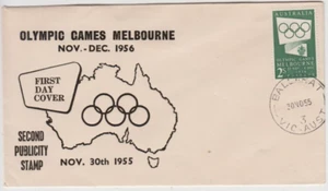 Stamp Australia 1955 Olympic Publicity on Mappin & Curren no background colour - Picture 1 of 1