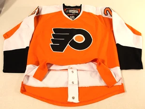 Vtg PHILADELPHIA FLYERS Pronger #20 Sz 50 SEWN CCM Hockey JERSEY w/FIGHT STRAP - Picture 1 of 10